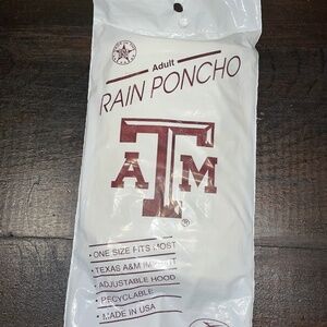Storm Dude Adult Rain Poncho Texas A&M University OSFM Made in USA